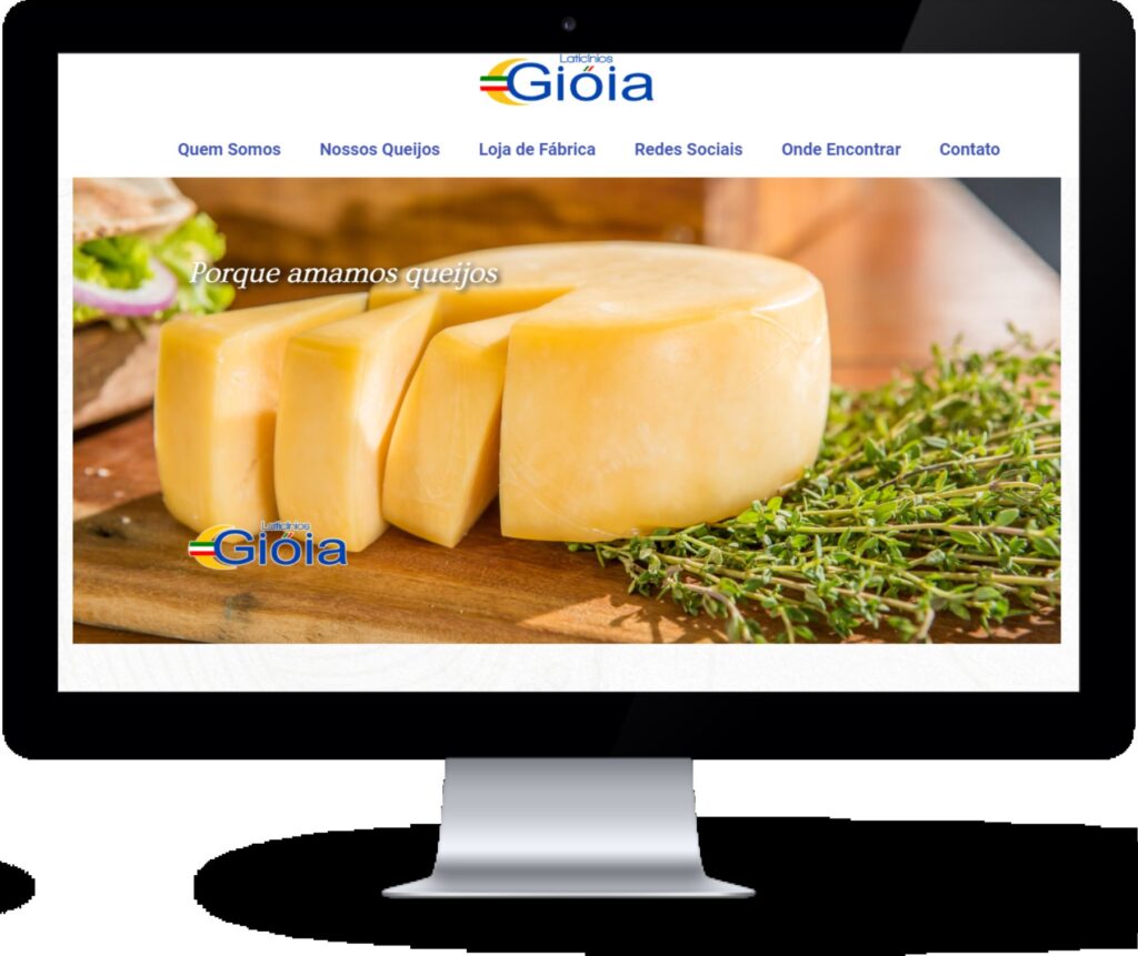 Queijos Gioia – Site Institucional – tela 1