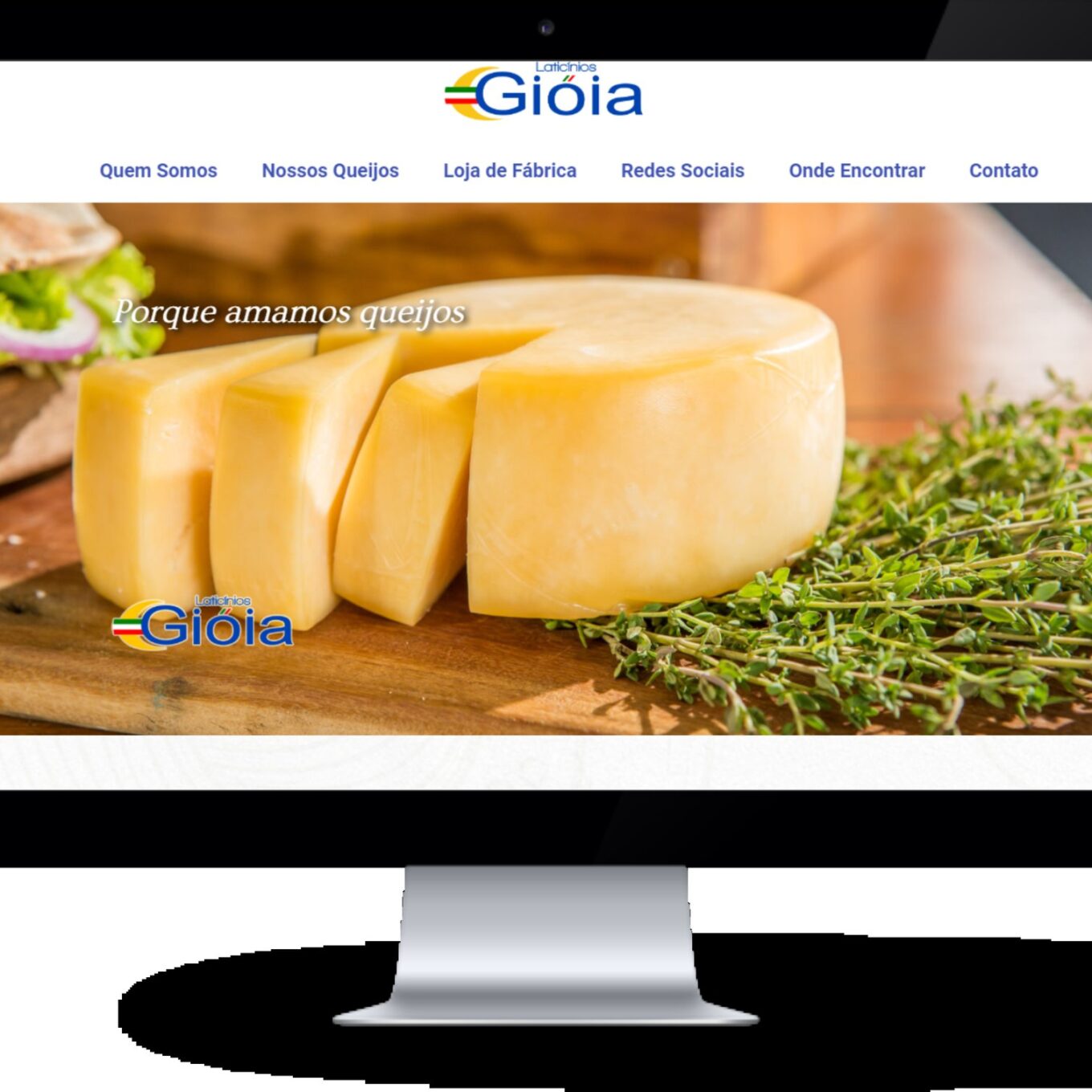 Queijos Gioia – Site Institucional – tela 1