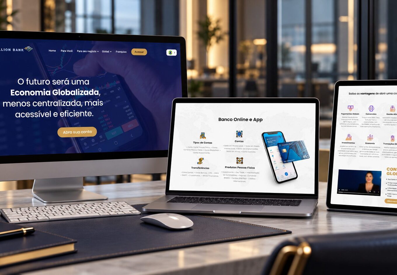 Bullion Bank – Banco Digital – tela 1