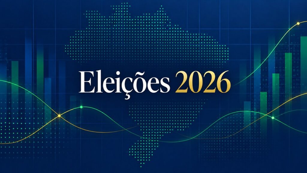 Painel com dados das eleições 2026