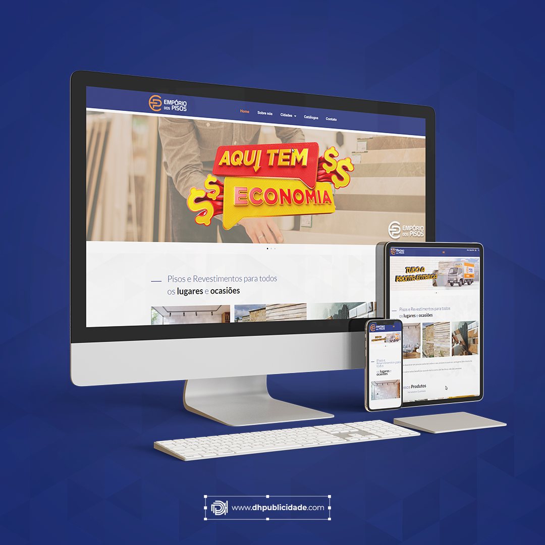 Site do Empório dos Pisos
