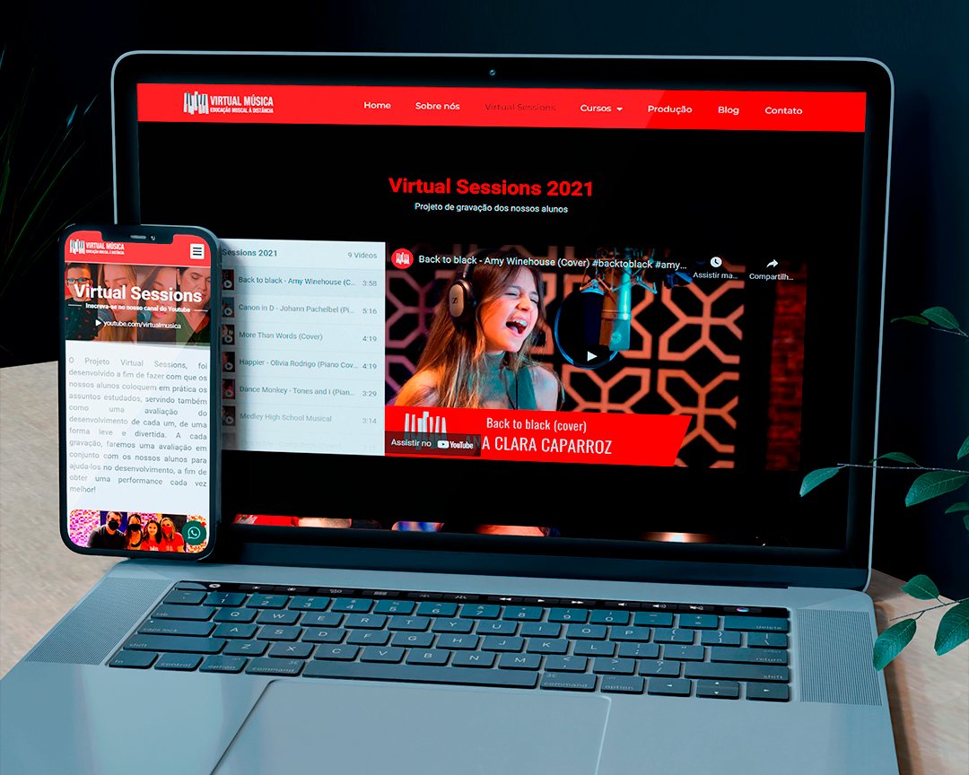 Site da Virtual Música